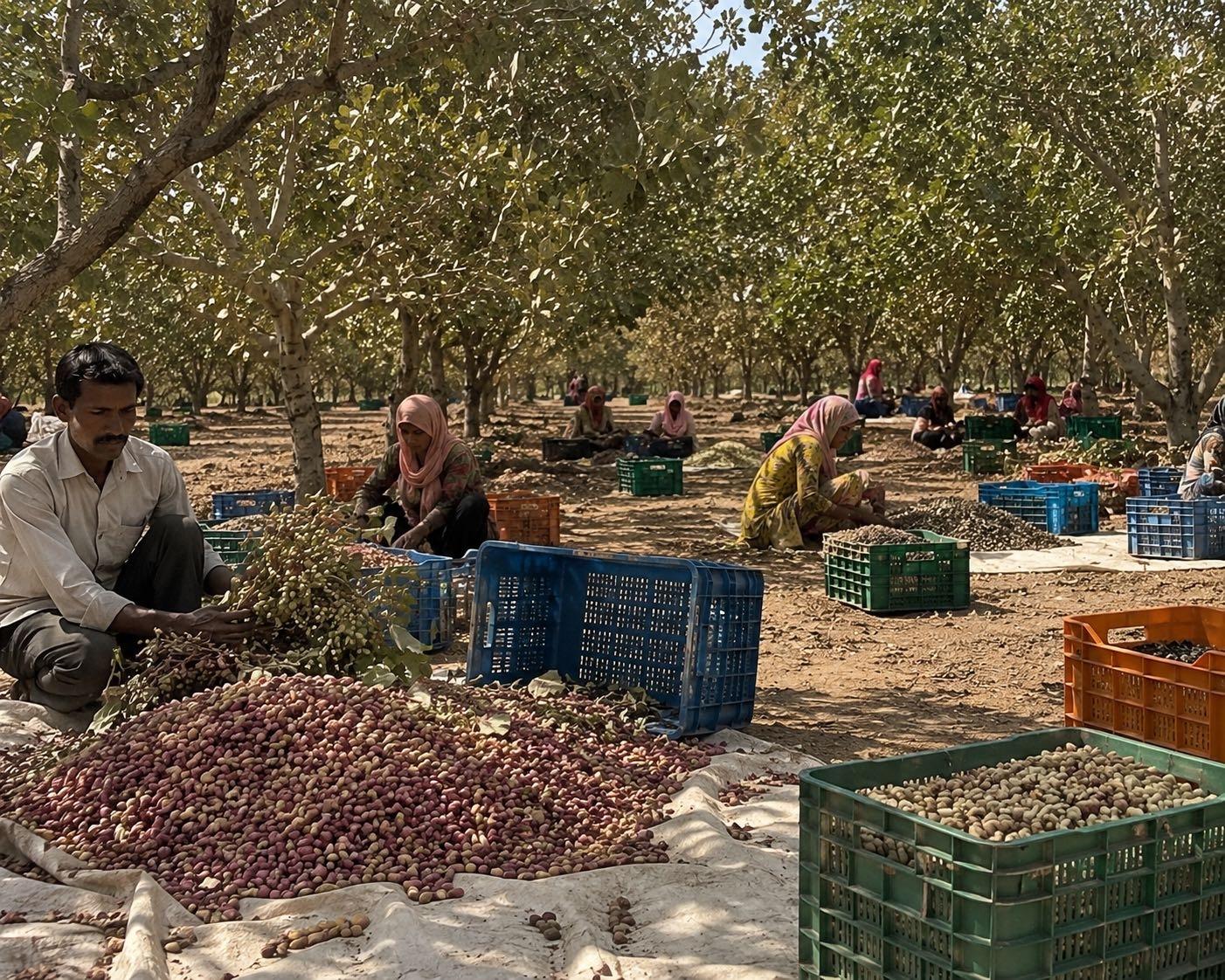 Nutvana sourcing — premium pistachios at the farm